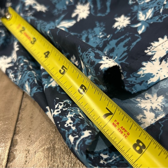 Peter Millar Swim Trunks Mens Size L Blue Floral Lined Casual Bathing Suit - Picture 9 of 9